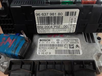 Peugeot 308 ECU BSI Motorvezérlő Szett 1.6 hdi
