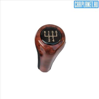 BMW váltógomb fa mintás normál kivitel E30 E34 E36 E39 E46 E60 stb. - 5 sebességes