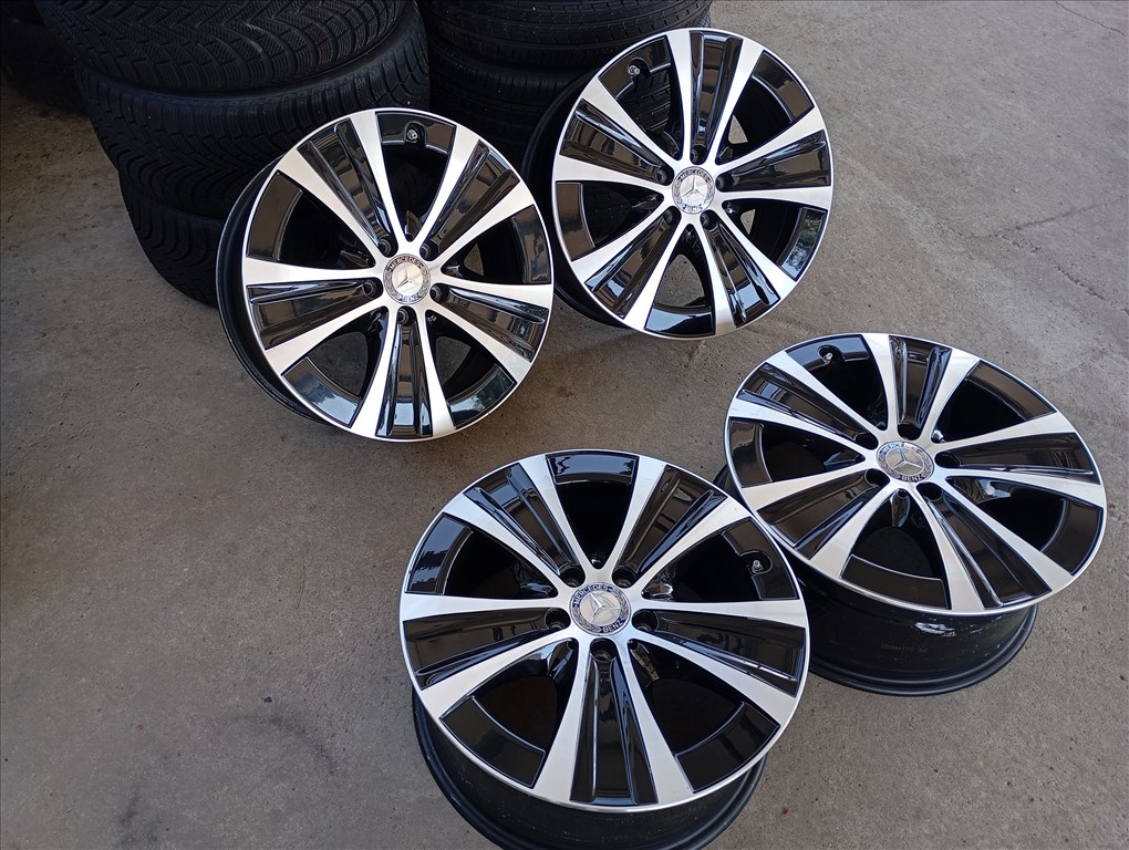  4 db gyári Mercedes alufelni 5x112 8x18 ET43 kf 66,6 mm A2134013700 2. kép