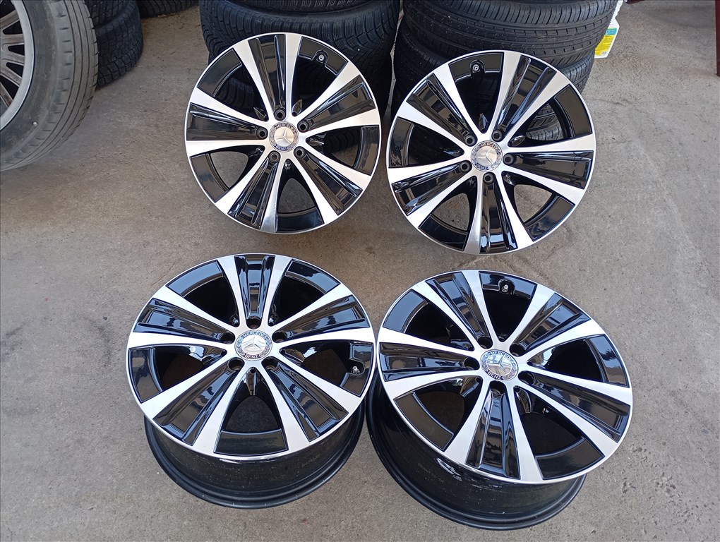  4 db gyári Mercedes alufelni 5x112 8x18 ET43 kf 66,6 mm A2134013700 3. kép