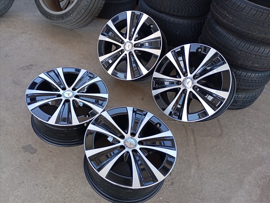  4 db gyári Mercedes alufelni 5x112 8x18 ET43 kf 66,6 mm A2134013700 4. kép