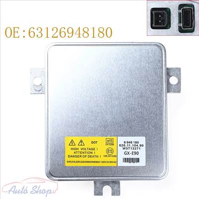BMW E90 E91 xenon lámpa vezérlő elektronika xenonmodul, xenontrafó 63126948180, W3T13271