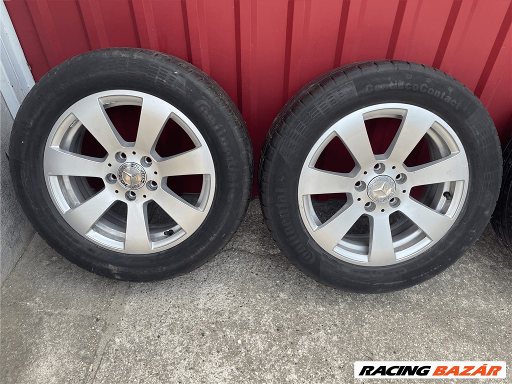Mercedes alufelnik nyárigumikkal 5x112 205/55R16 3. kép