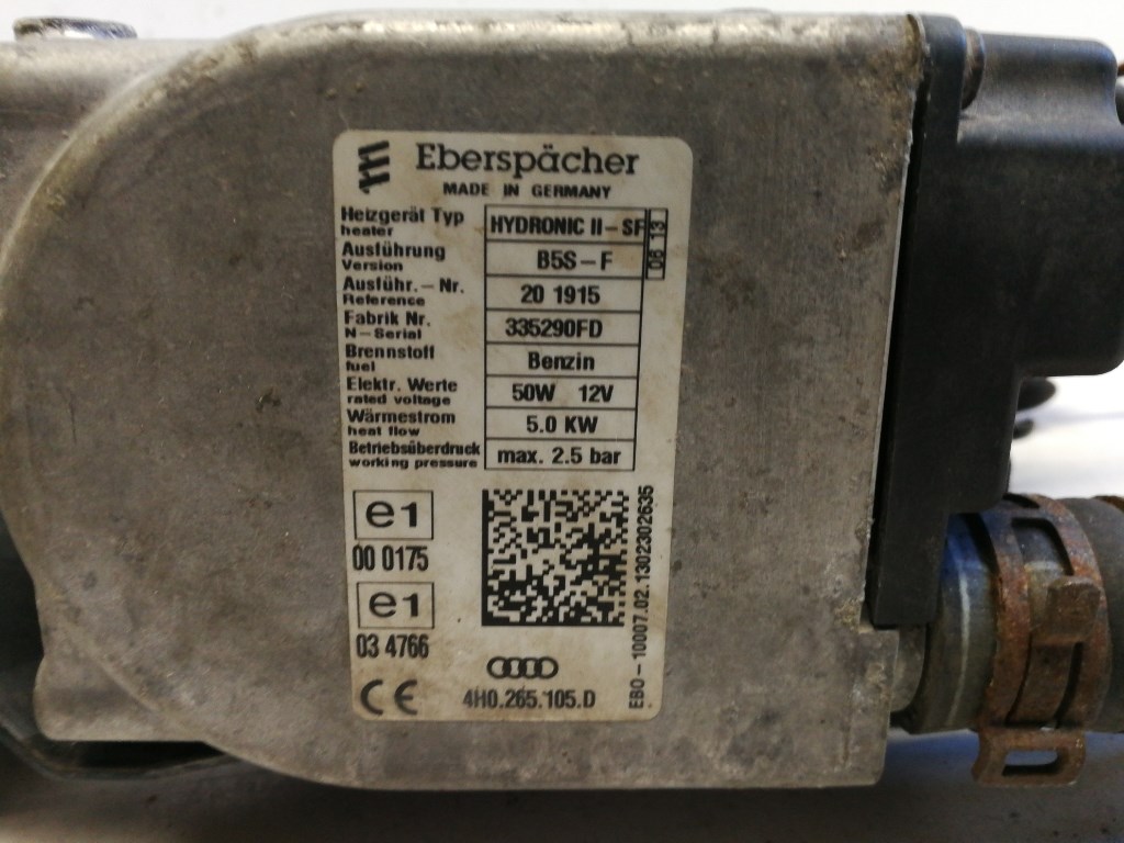 Audi A4 (8K B8) állófûtés 8K0265081AC 4. kép