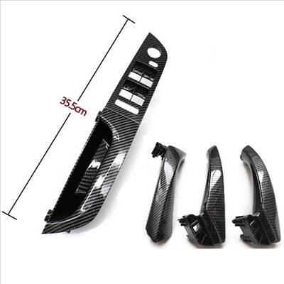 BMW E90 / E91 ajtóbehúzó + kapcsoló konzol Szett Carbon - rövid