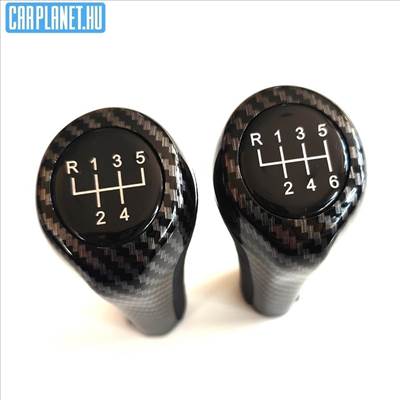BMW carbon mintás váltógomb normál kivitel E30 E34 E36 E39 E46 E60 stb.. 5 és 6 sebességes