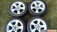 5x120 lyukosztású 17" használt BMW (gyári felni) alufelni, rajta 225/50 használt téli gumi