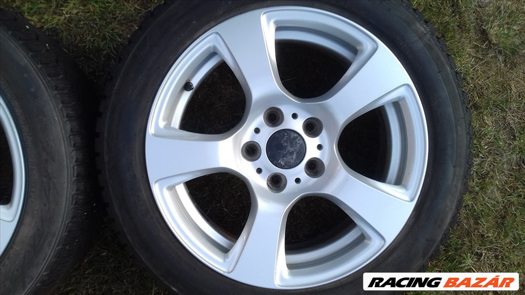  5x120 lyukosztású 17" használt BMW (gyári felni) alufelni, rajta 225/50 használt téli gumi 3. kép