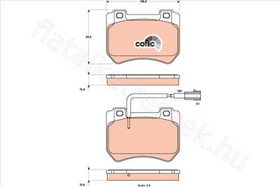 Első fékbet - 159, BRERA, SPIDER - GDB1904, GDB1904 -  - TRW Egyéb GDB1904