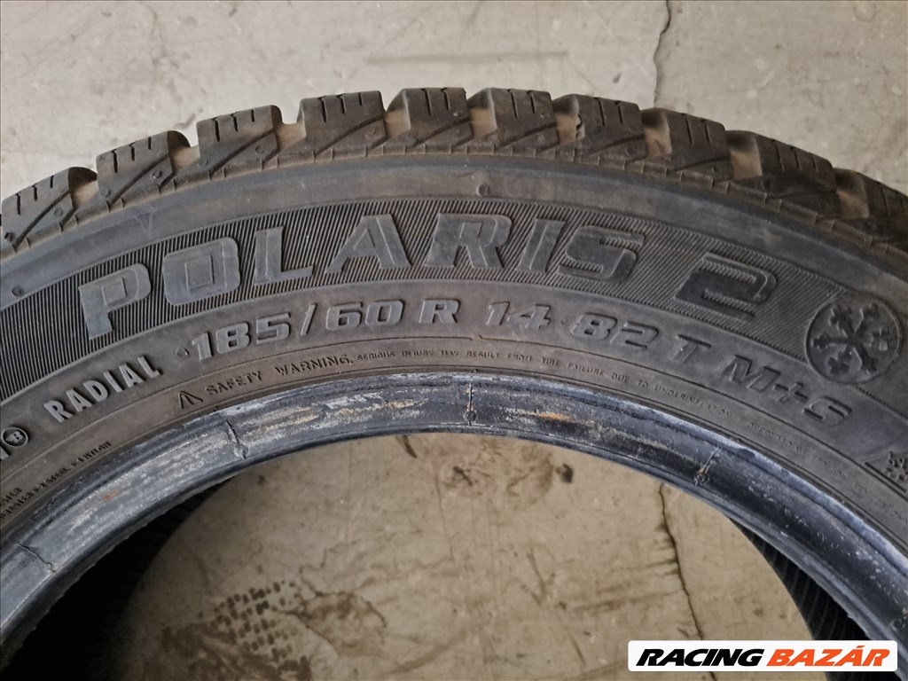 1db 185/60 R14 Barum Polaris 2 téli gumi eladó!!! ára 3500Ft Állapota: 6mm minta  3. kép