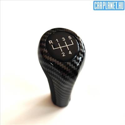 BMW carbon mintás váltógomb normál kivitel E30 E34 E36 E39 E46 E60 stb. - 5 sebességes