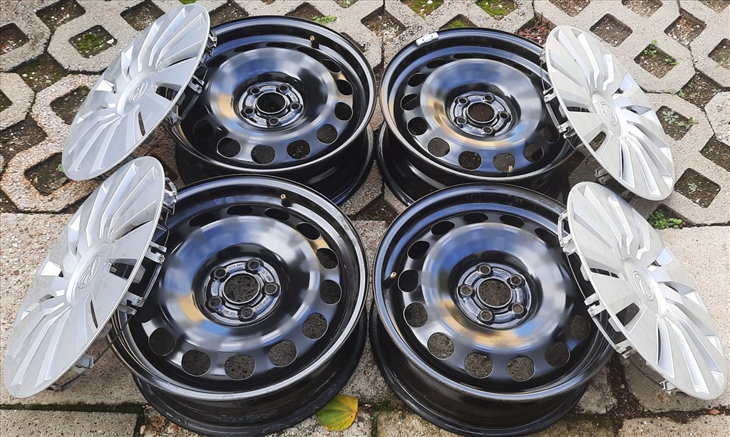  5x100 Gyári Skoda, Vw Lemezfelni 16" 1. kép