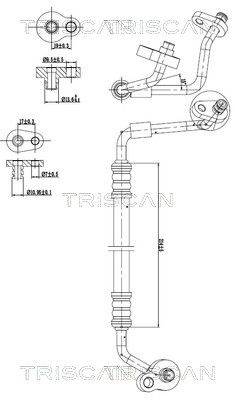 kis-/nagynyomású cső, klímaberendezés TRISCAN 9010 16040 for FORD