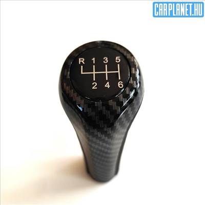 BMW carbon mintás váltógomb normál kivitel E30 E34 E36 E39 E46 E60 stb. - 6 sebességes