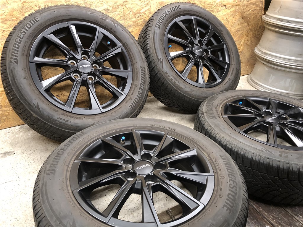 15 col Toyota, Mazda 5x100 alufelni 185/65/15 téli gumi 15 colos  5. kép