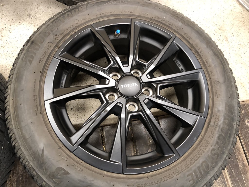 15 col Toyota, Mazda 5x100 alufelni 185/65/15 téli gumi 15 colos  9. kép