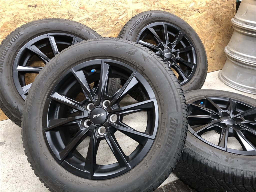 15 col Toyota, Mazda 5x100 alufelni 185/65/15 téli gumi 15 colos  10. kép