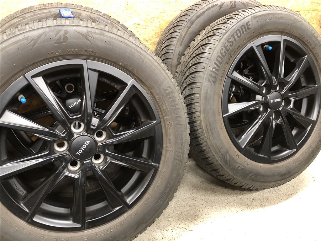 15 col Toyota, Mazda 5x100 alufelni 185/65/15 téli gumi 15 colos  14. kép