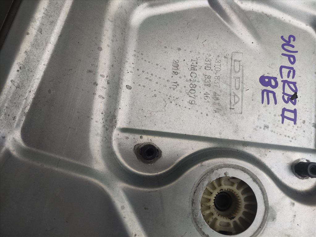 Skoda Superb II bal első ablakemelő szerkezet 3t0837461a 2. kép