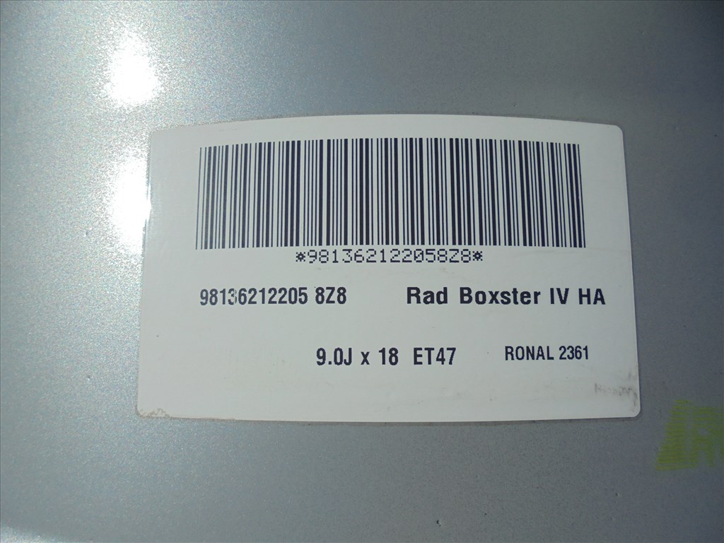  18-as kétszéles gyári Porsche alufelni szalon állapotban eladó 6. kép