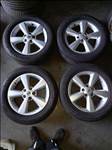 Nissan Quashai 5x114.3-as 6.5x17" újszerű  alufelni, 215/60 kopott Matador nyári gumi sxx2