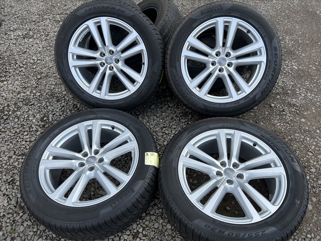  20 Gyari Audi Q7 Q8 A6 A7 A8 Javitas mentes alufelni jTeligumikkal!  4M0 601 025 G. 5x112 2. kép
