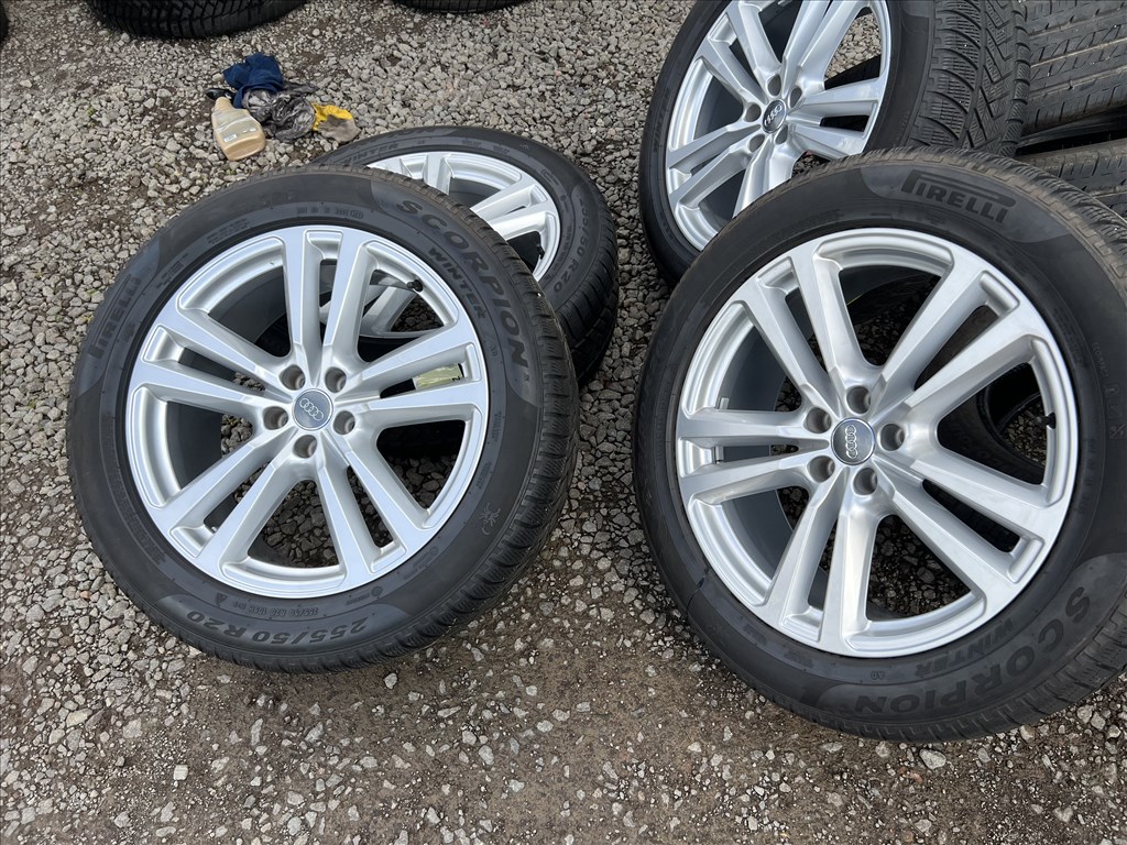  20 Gyari Audi Q7 Q8 A6 A7 A8 Javitas mentes alufelni jTeligumikkal!  4M0 601 025 G. 5x112 6. kép