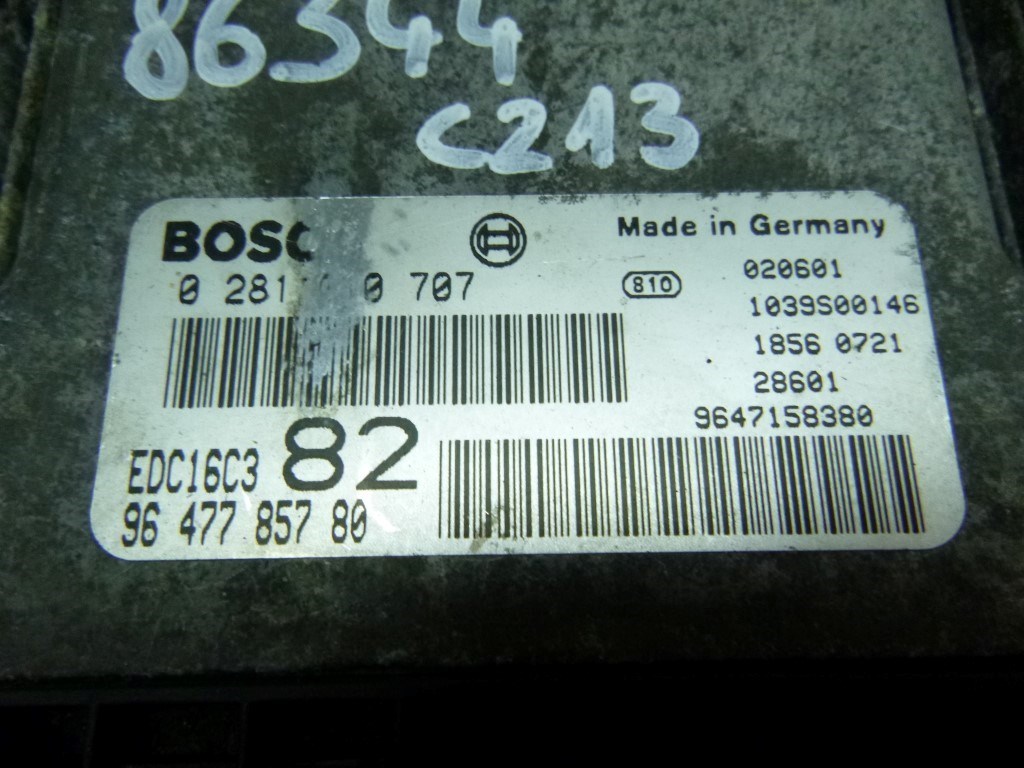 Peugeot 206  motorvezérlõ 9647785780 2. kép