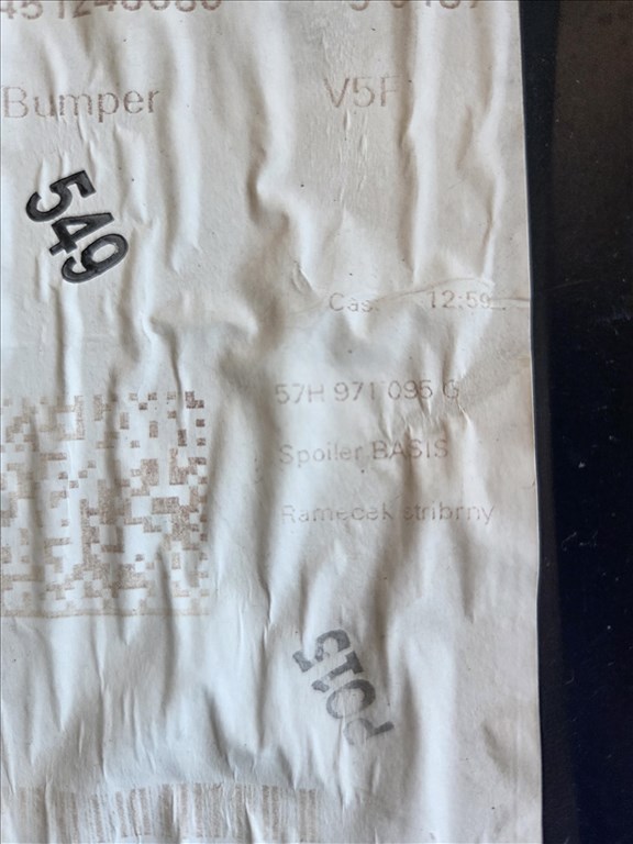  Skoda Kodiaq II első lökhárító 57H807221 7. kép