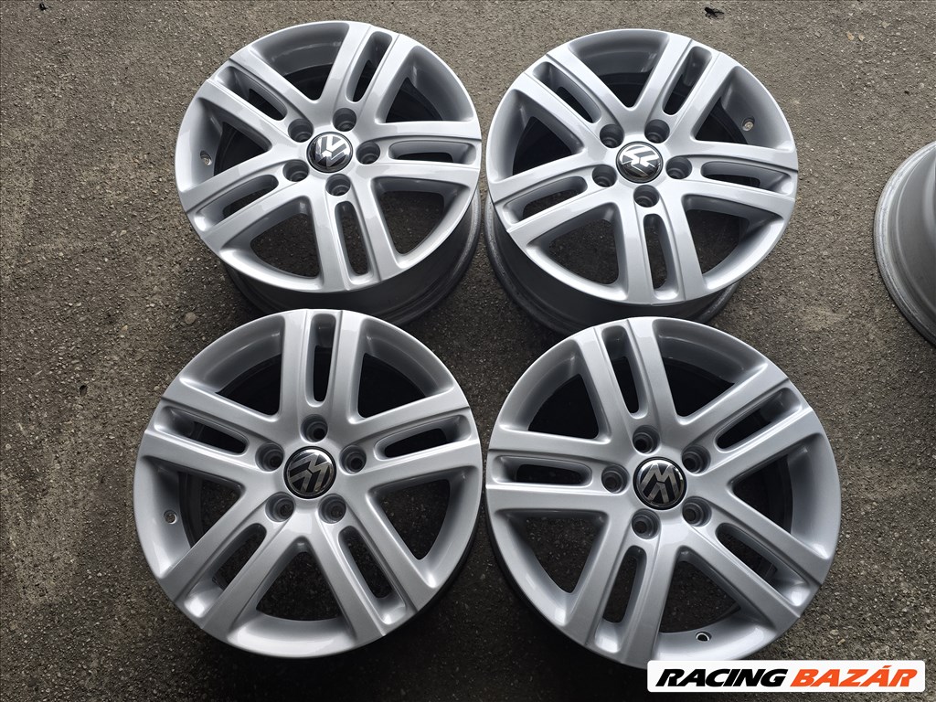  16"-os, 5x112-es újszerű gyári VW alufelni 3. kép