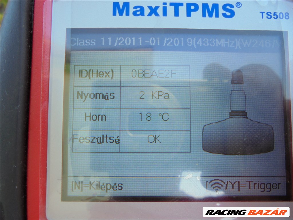 16-os újszerű szenzoros gyári Mercedes alufelni eladó 7. kép