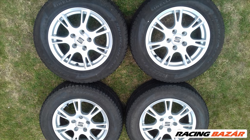  5x112 lyukosztású 6J 15" használt alufelni Seat Skoda Vw  1. kép