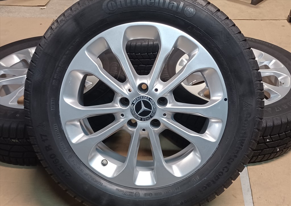  Mercedes W156 GLA GLB 5x112 6,5x17 215/60 R17 téli gumik 4db 1. kép