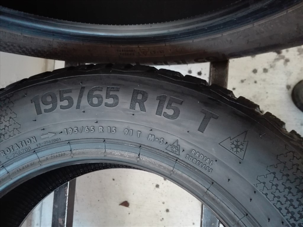 195/65R15 ÚJ Continental téli gumi garnitúra 195/65 R15 6. kép
