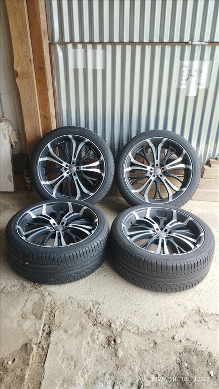  5x112 lyukosztású 20" használt alufelni, rajta 275/35 újszerű Michelin nyári gumi gumi  2. kép