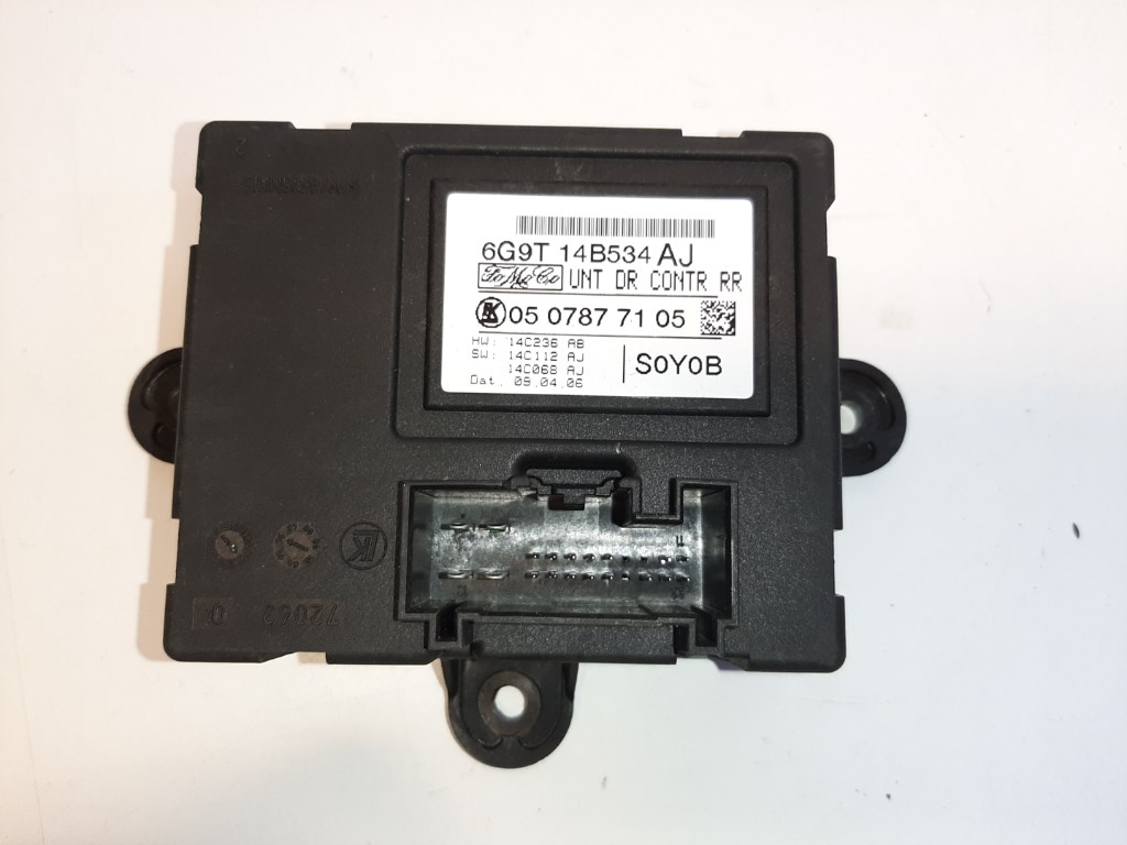 Ford S-max bal hátsó ajtó elektronika 6G9T14B534AJ 2. kép