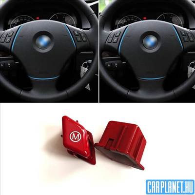 BMW piros M gomb multis kormánykerékbe E90 E91 E84