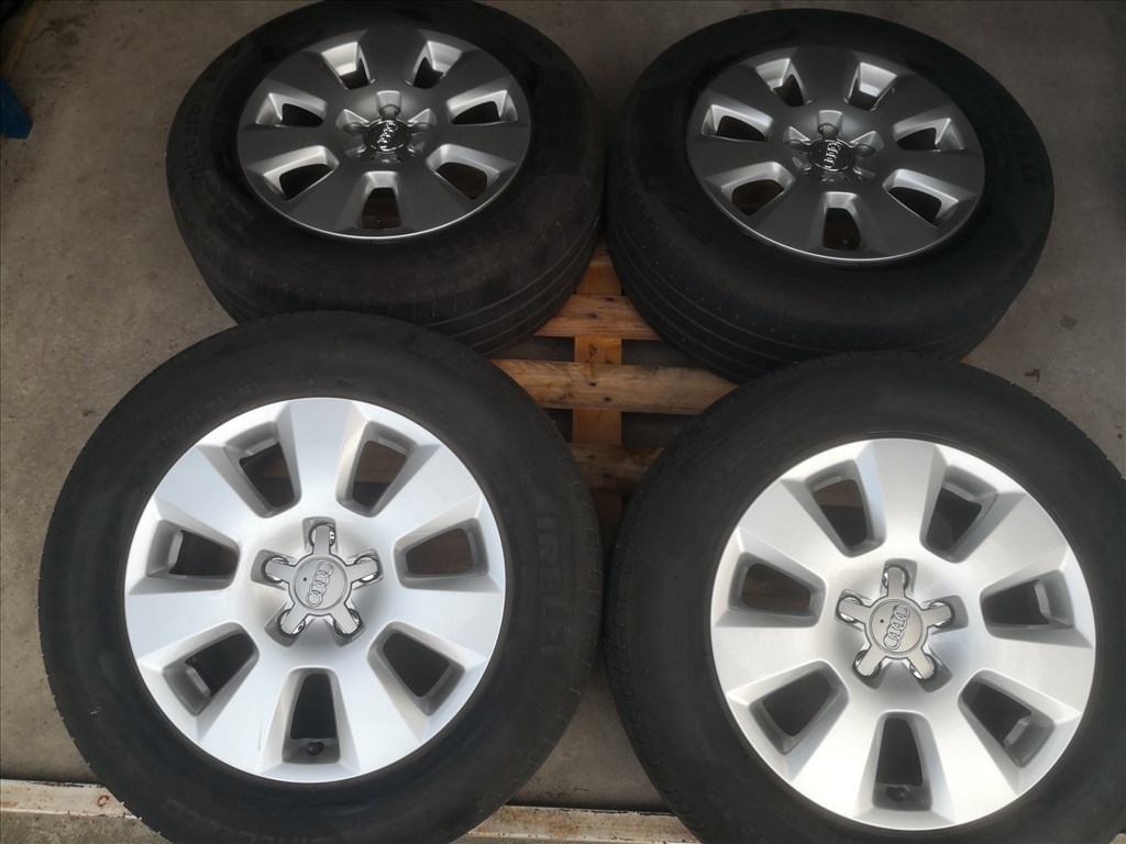  Audi gyári , esetleg Volkswagen csoport 16-es alukerék 5x112-es 7. kép