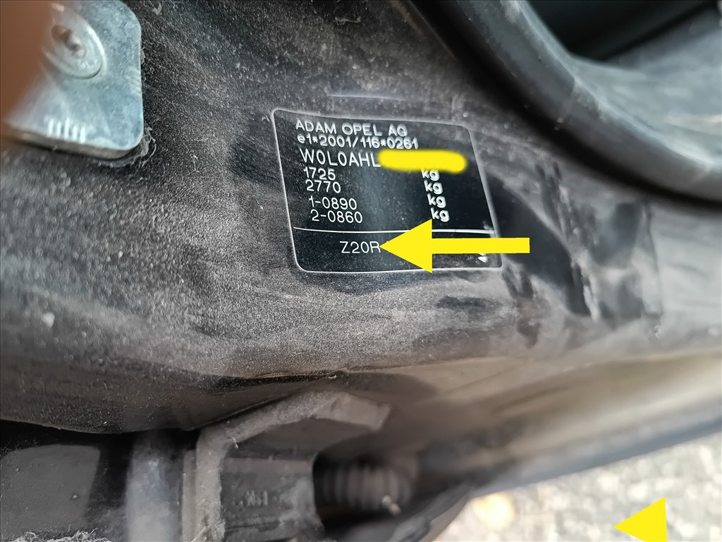 Opel Astra H Csomagtér ajtó . Fekete z20ropel z20rhastra 2. kép