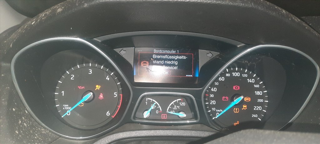 Ford Focus Mk3 1.5 TDCI kilométer óra műszeregység műszerfal  f1et10849blr f1et14f094bb 2. kép