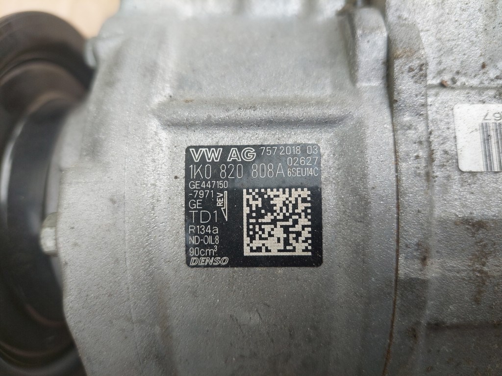 Skoda Octavia II-Superb II-Fabia II-Yeti-Seat Altea-Leon klímakompresszor 1K0820808A- 2. kép