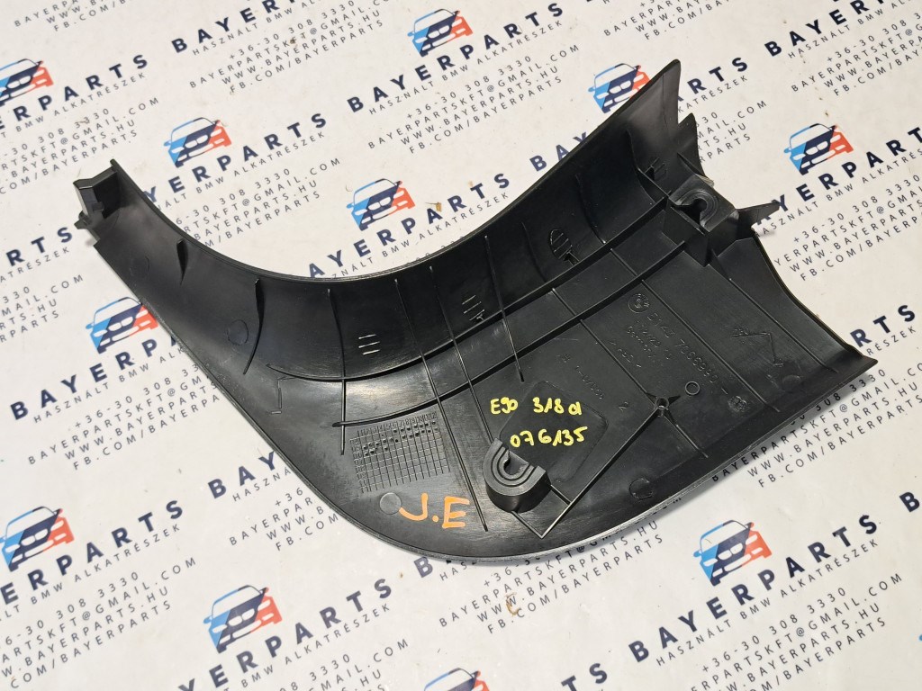 BMW E90 E91 E92 E93 jobb elsõ lábtér takaró burkolat 2. kép