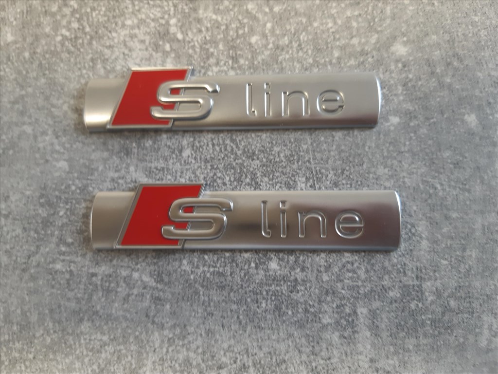 Audi S-Line A1, A2, A3, A4, A5, A6, A7, Q2, Q3, Q5, Q7, Q8, TT embléma, csomagtérajtó felirat  8n0853601a 5. kép