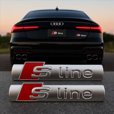 Audi S-Line A1, A2, A3, A4, A5, A6, A7, Q2, Q3, Q5, Q7, Q8, TT embléma, csomagtérajtó felirat  8n0853601a