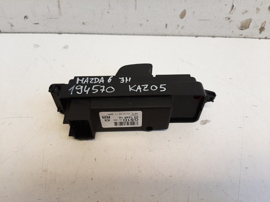 Mazda 6 (GH) jobb hátsó ablakemelõ kapcsoló GS1D66380 2. kép