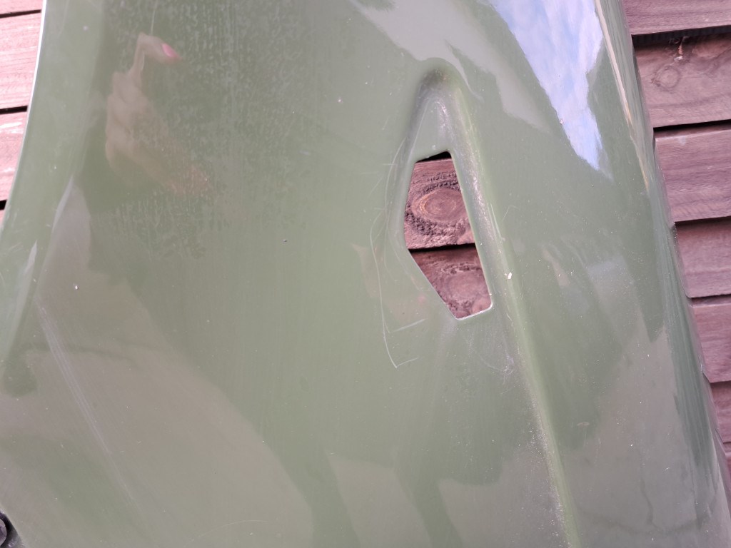 BMW E46 coupe cabrio facelift zöld bal elsõ sárvédõ 4. kép