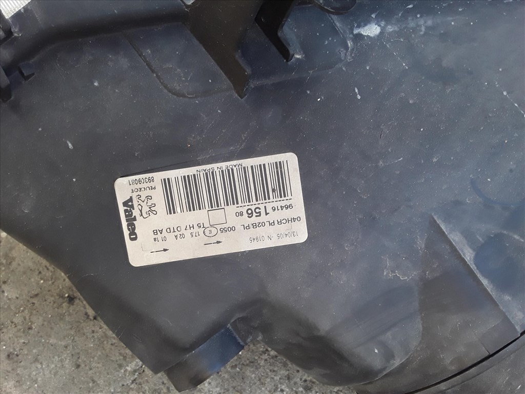 Peugeot 307 Jobb Első Fényszóró Ködlámpás Gyári 3. kép