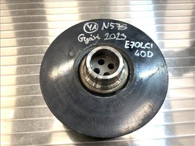 BMW 5-ös 7-es X5 X6 főtengely ékszíjtárcsa - gyári újszerű - 535d 530d 525d 730d 740d 30dX 40dX 11237800026 139811