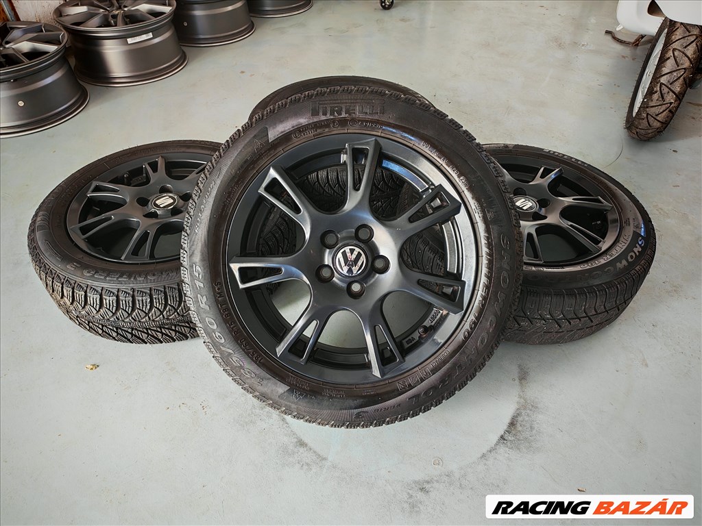 15" 5x100 VW, Seat, Skoda alufelni szett téligumikkal! 1. kép