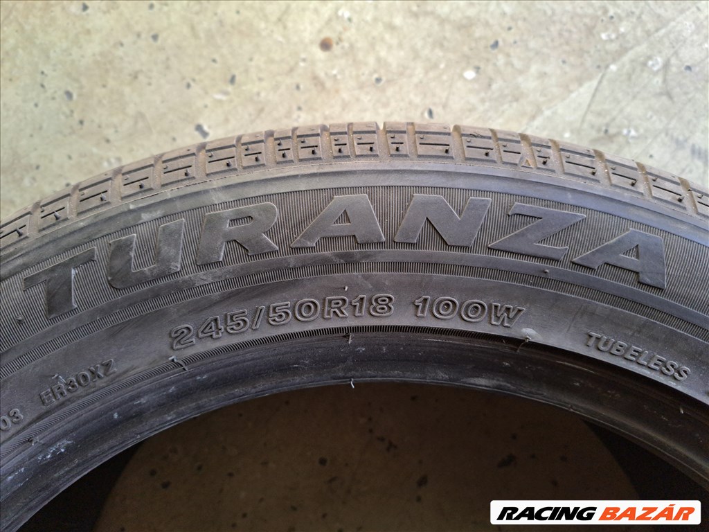 2db 245/50 R18 Bridgestone Turanza ER30 (Peremvédős) Nyári Gumi eladó!!! ára! 15000Ft/db  5. kép